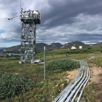 Flux tower at the NIWO field site