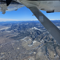 Photo boulder flatirons