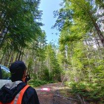 Drone takes off into the trees at WREF