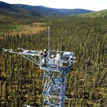 Flux tower at the BONA field site