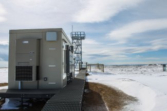 First day of field deployment at  the CPER field site