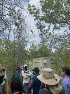 Walter Ruiz talking about the GUAN Tower.