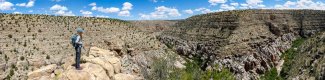 Laura Steger by a canyon