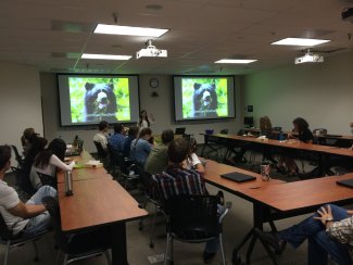 Stephanie Cortes Brown Bag presentation at headquarters