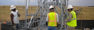 Flux tower construction